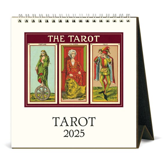Cavallini & Co. Tarot 2025 Easel Desk Calendar, 6.5"x6.5" - Picture 1 of 5